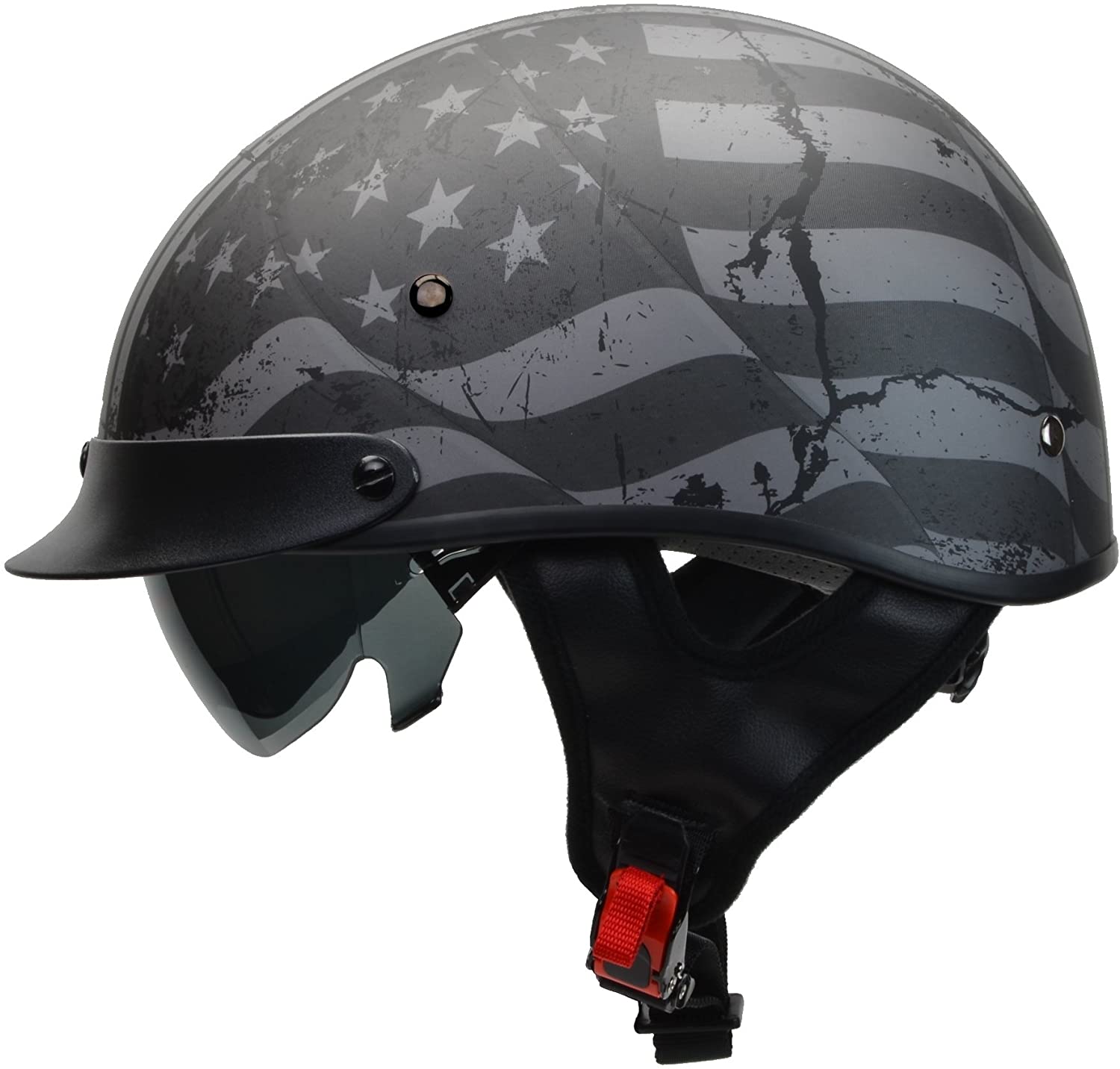 Vega Warrior Motorcycle Half Helmet